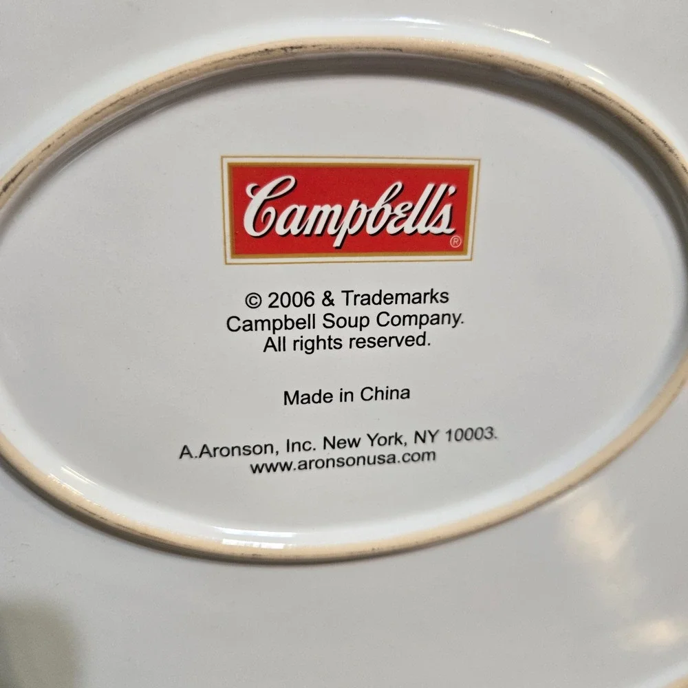 Campbells Green Bean Casserole Baking Dish 2006 Oval Recipe Baker Large 16x11